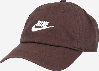 Nike Sportswear Casquette 'FUTURA' en chocolat / blanc, Vue avec produit