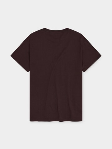Bavarian Caps Shirt 'Pumuckl Edelweiß' in Brown