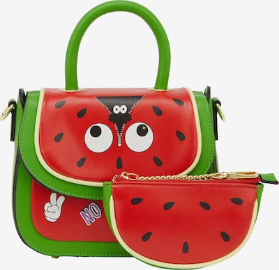 MYMO Ručna torbica 'Pop Eyetheme' u zelena / crvena / crna / bijela, Pregled proizvoda