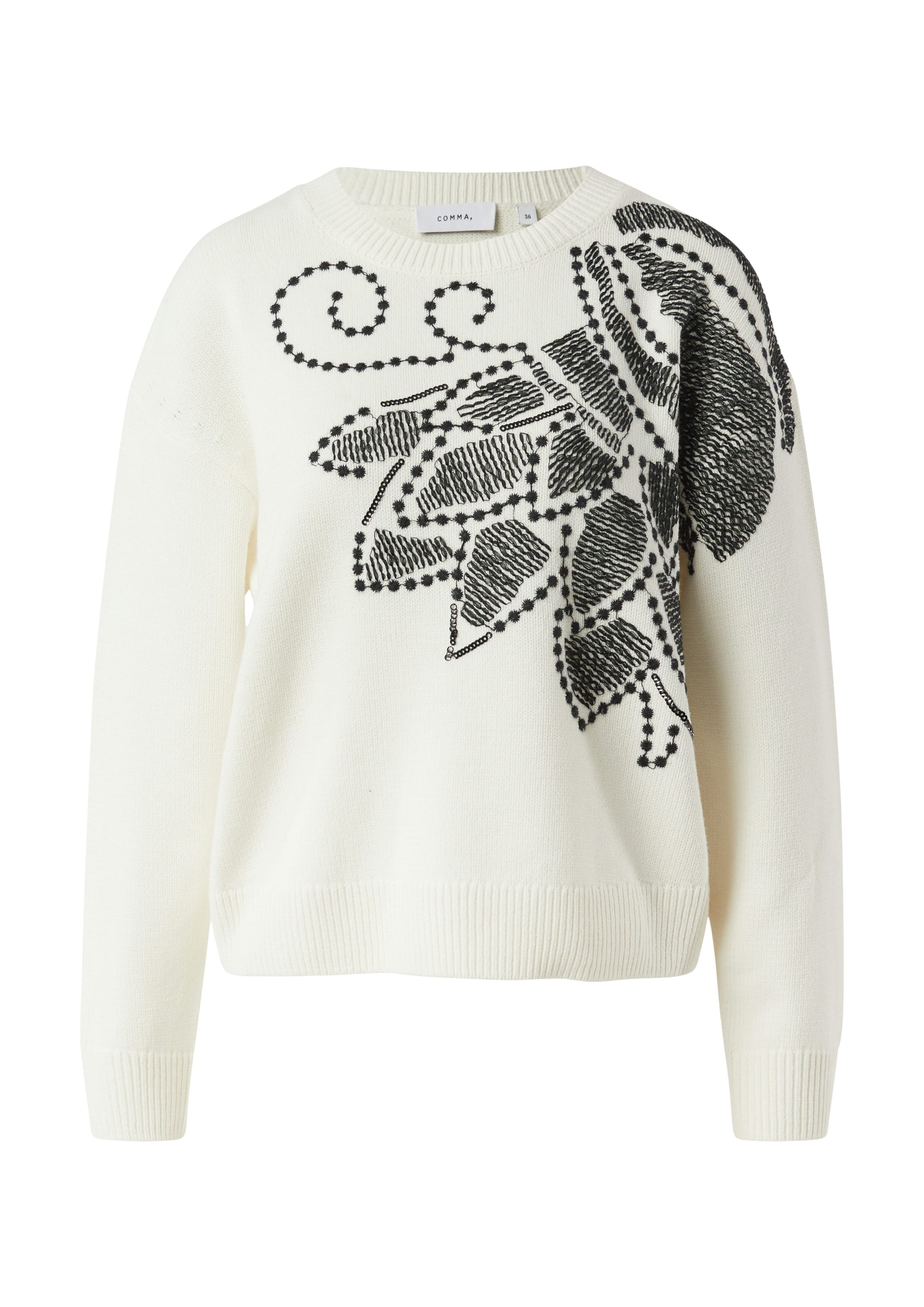 COMMA Trui in Beige: voorkant