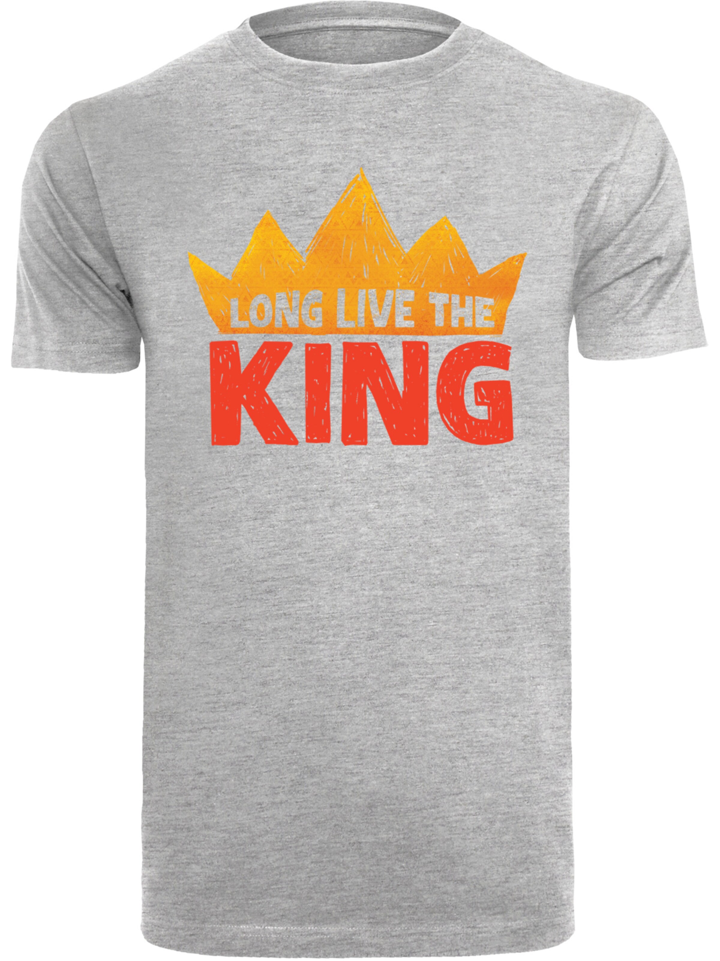 Maglietta 'Disney König der Löwen Movie Long Live The King' di F4NT4STIC in grigio: frontale