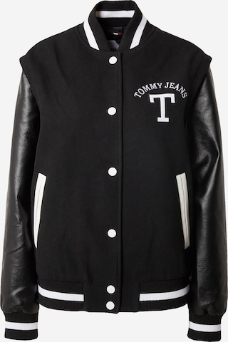 Tommy Jeans Φθινοπωρινό και ανοιξιάτικο μπουφάν σε μαύρο: μπροστά