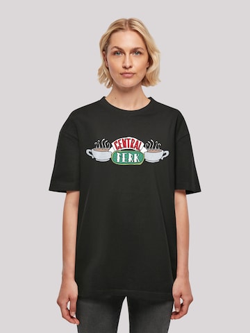F4NT4STIC Shirt 'Central Perk Sketch ' in Zwart: voorkant