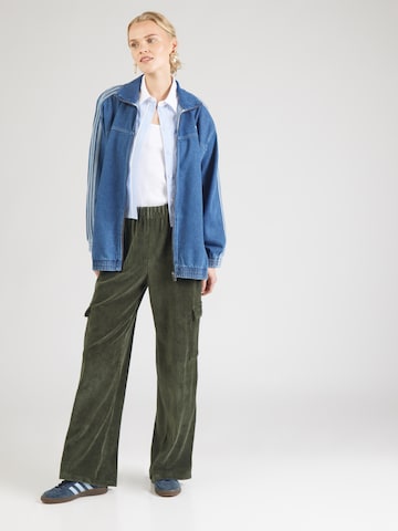 ONLY Wide Leg Hose 'ONLCOSY' in Grün
