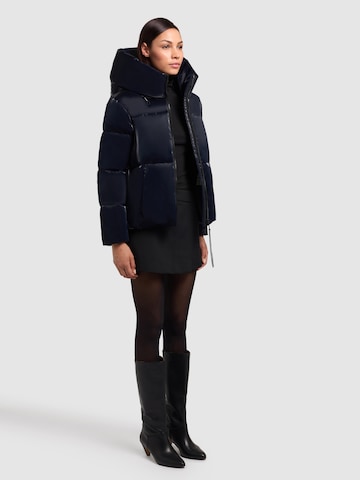 khujo Winter jacket 'Audrey Shiny' in Blue