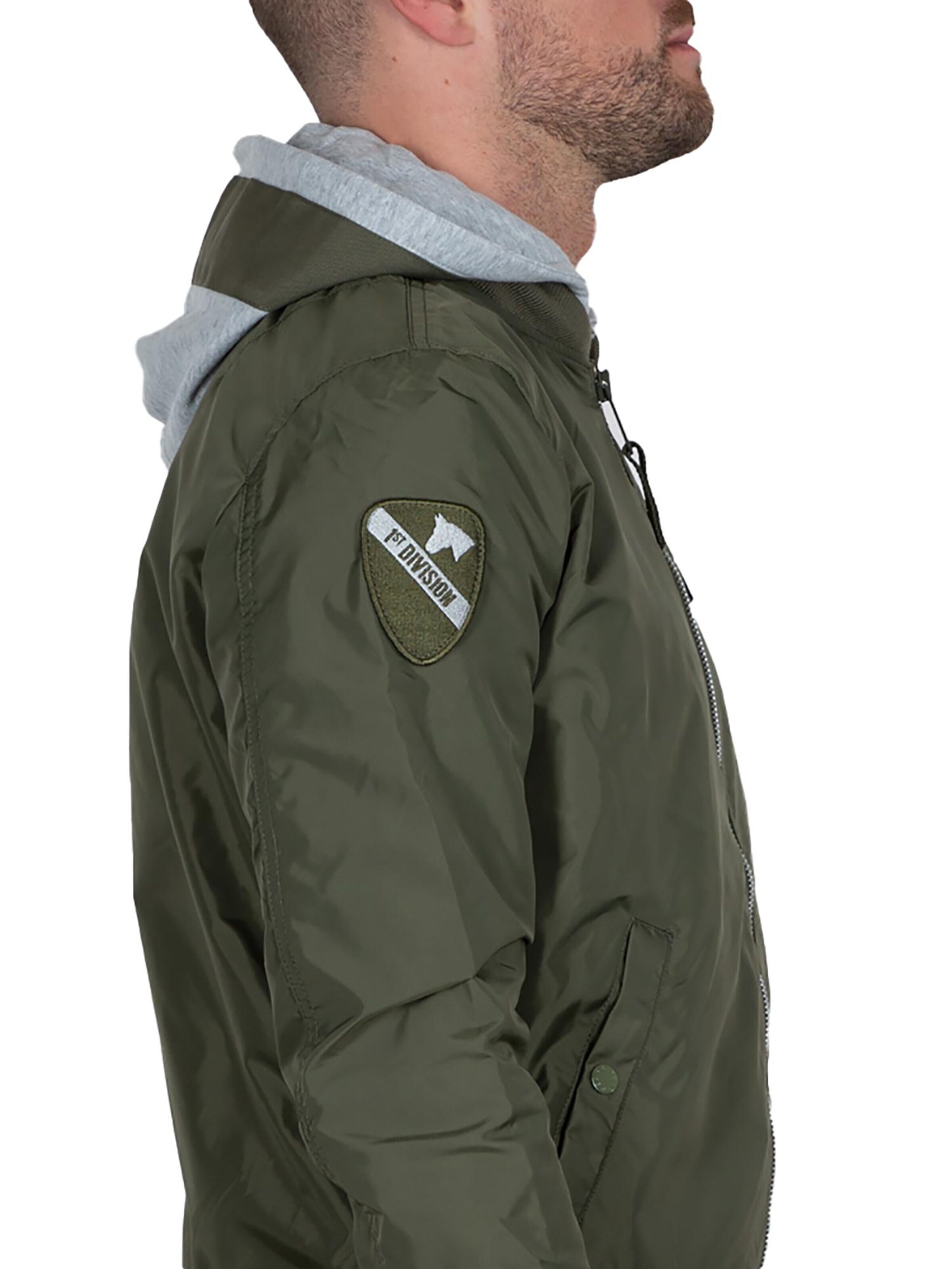 ALPHA INDUSTRIES Between-Season Jacket 'MA-1 TT' in Green