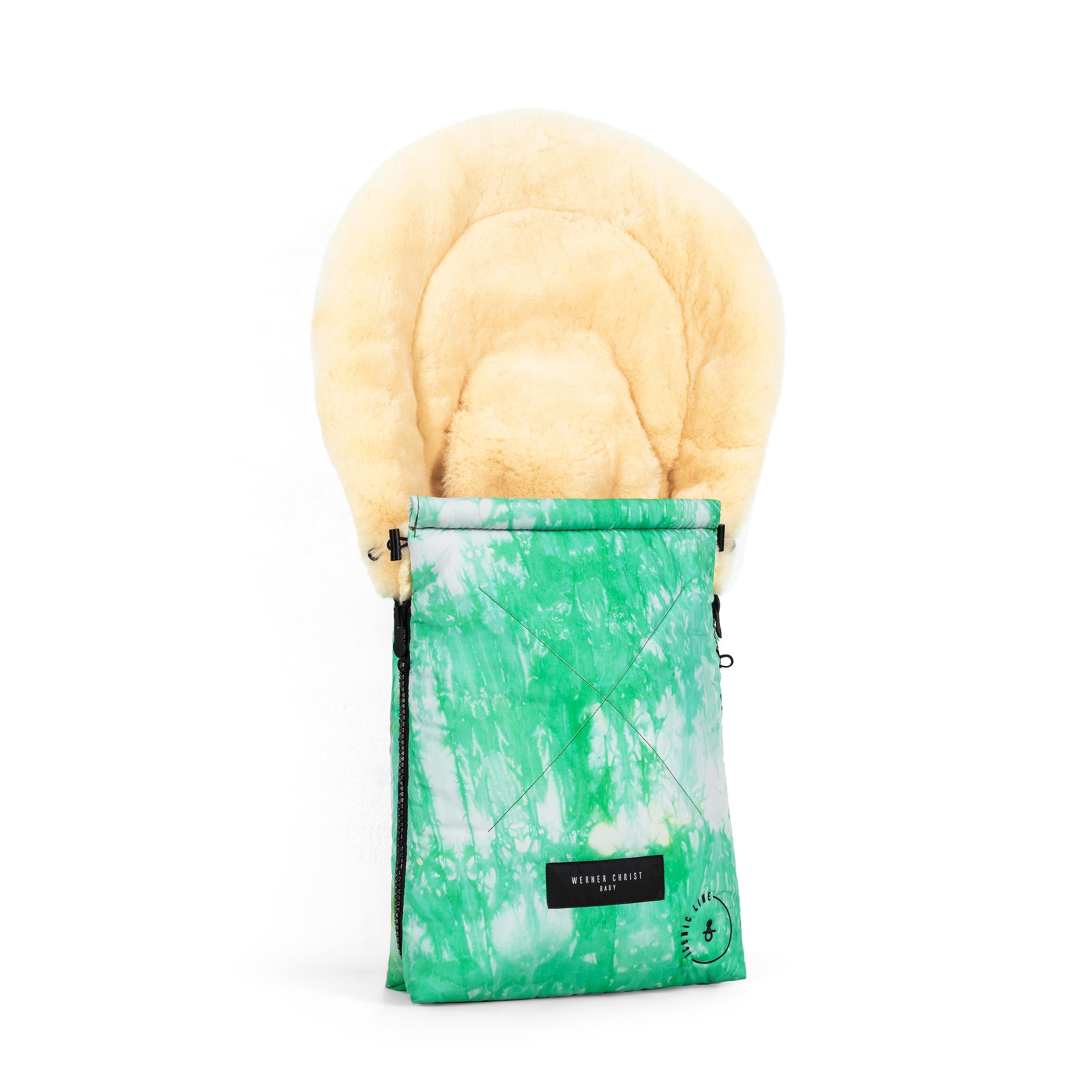 Werner Christ Baby Pushchair Accessories 'OSLO ICONIC LINE' in Green: front