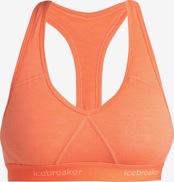 Reggiseno sportivo 'Sprite' di ICEBREAKER in arancione: frontale