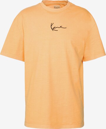 Karl Kani Skjorte 'Small Signature' i oransje: forside