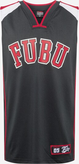 FUBU T-Shirt 'College' en rouge / noir / blanc, Vue avec produit