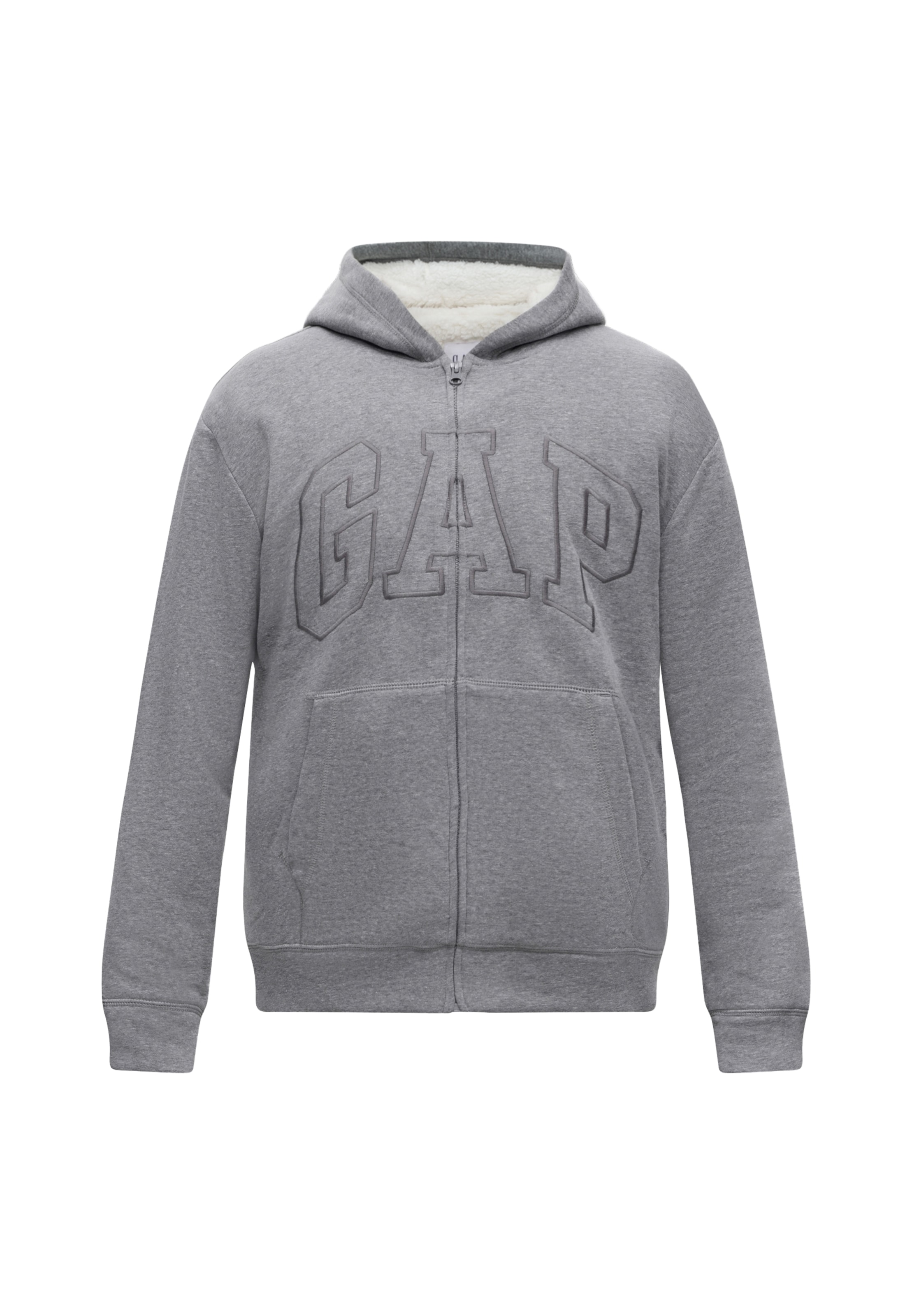 GAP Sweatjacke in Grau: Vorderseite
