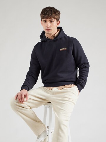 NAPAPIJRI Sweatshirt 'BASILE H' in Schwarz: Vorderseite