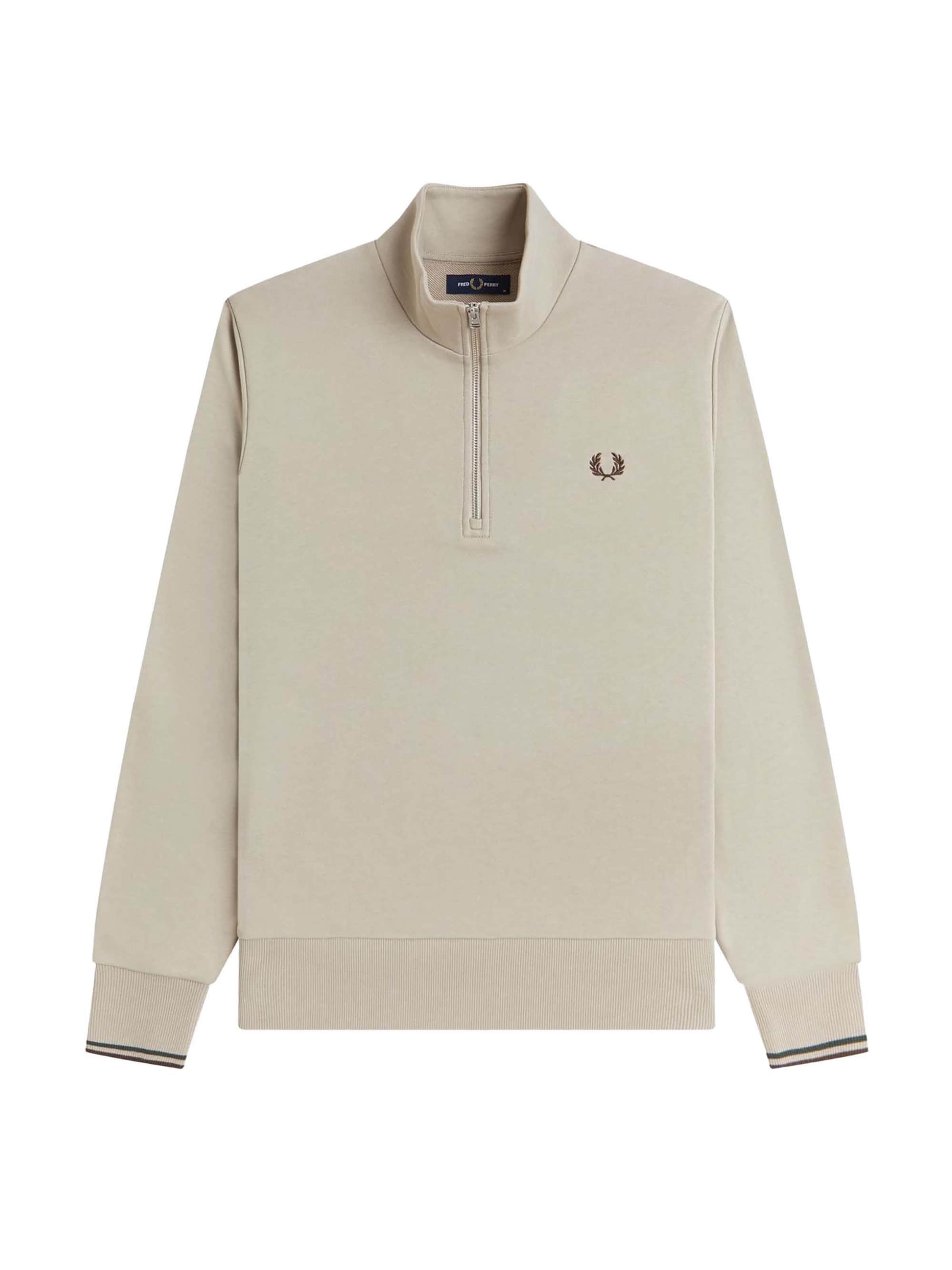 Fred Perry Sweatshirt in Beige: voorkant