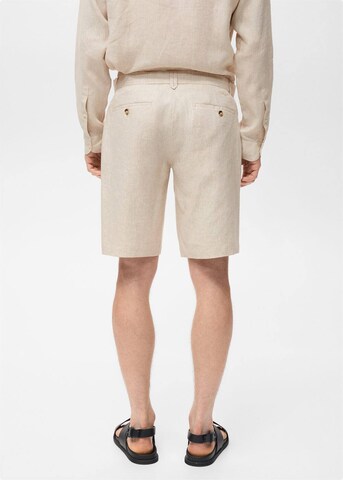 MANGO MAN Slimfit Shorts 'Carp' in Beige