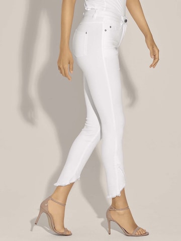 Coupe slim Jean MADELEINE en blanc