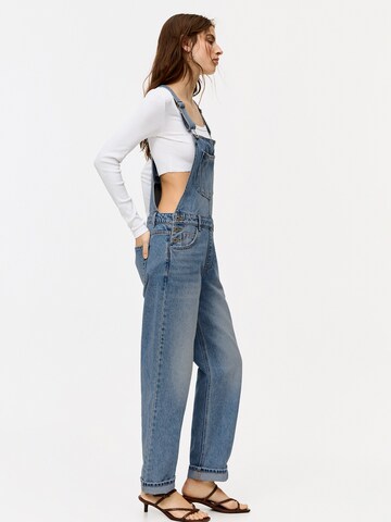 Pull&Bear Kezeslábas 'W3 PETO DENIM BCO' - kék