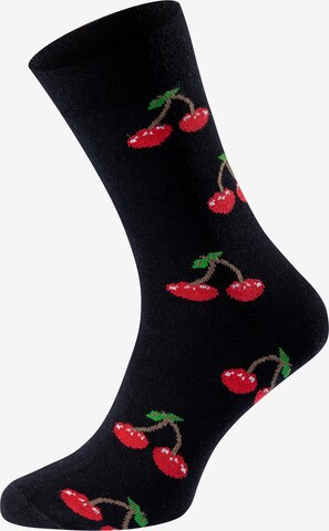 Chili Lifestyle Socks 'Banderole Leisure Socks' in Black: front