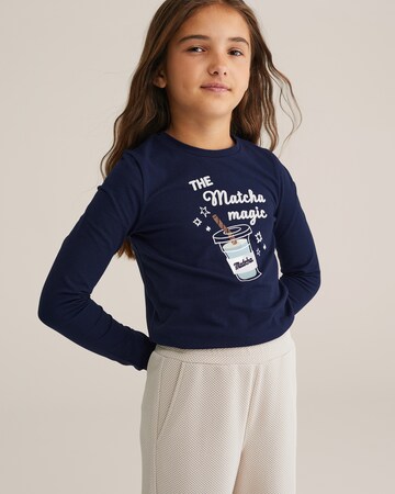 WE Fashion Футболка в Синий: спереди
