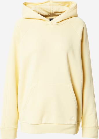 ADIDAS PERFORMANCE Athletic Sweatshirt in Yellow: front