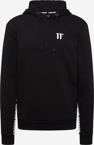 11 Degrees Sweatshirt in Black: front