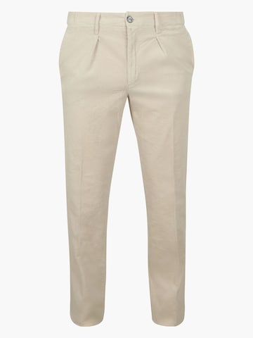 Profuomo Slim fit Chino trousers in White: front