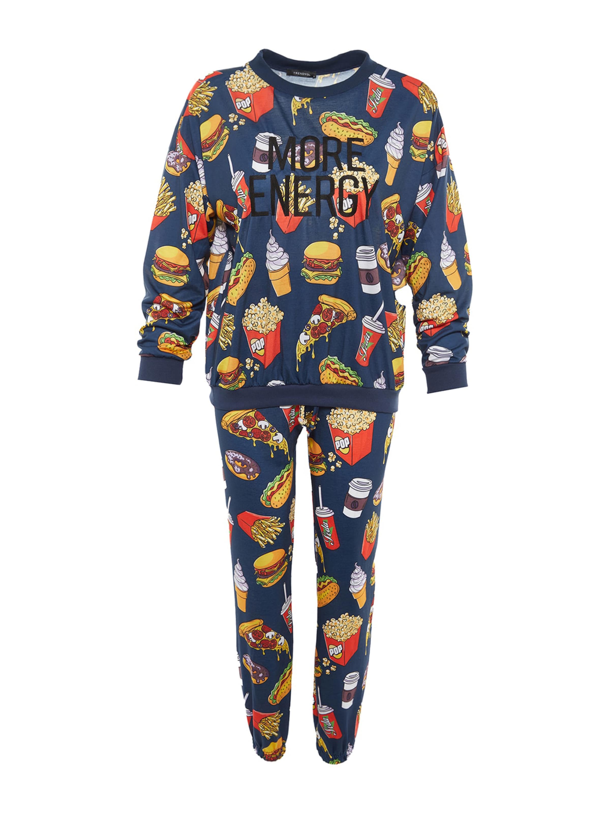 Trendyol Πιτζάμα σε ανάμεικτα χρώματα: μπροστά