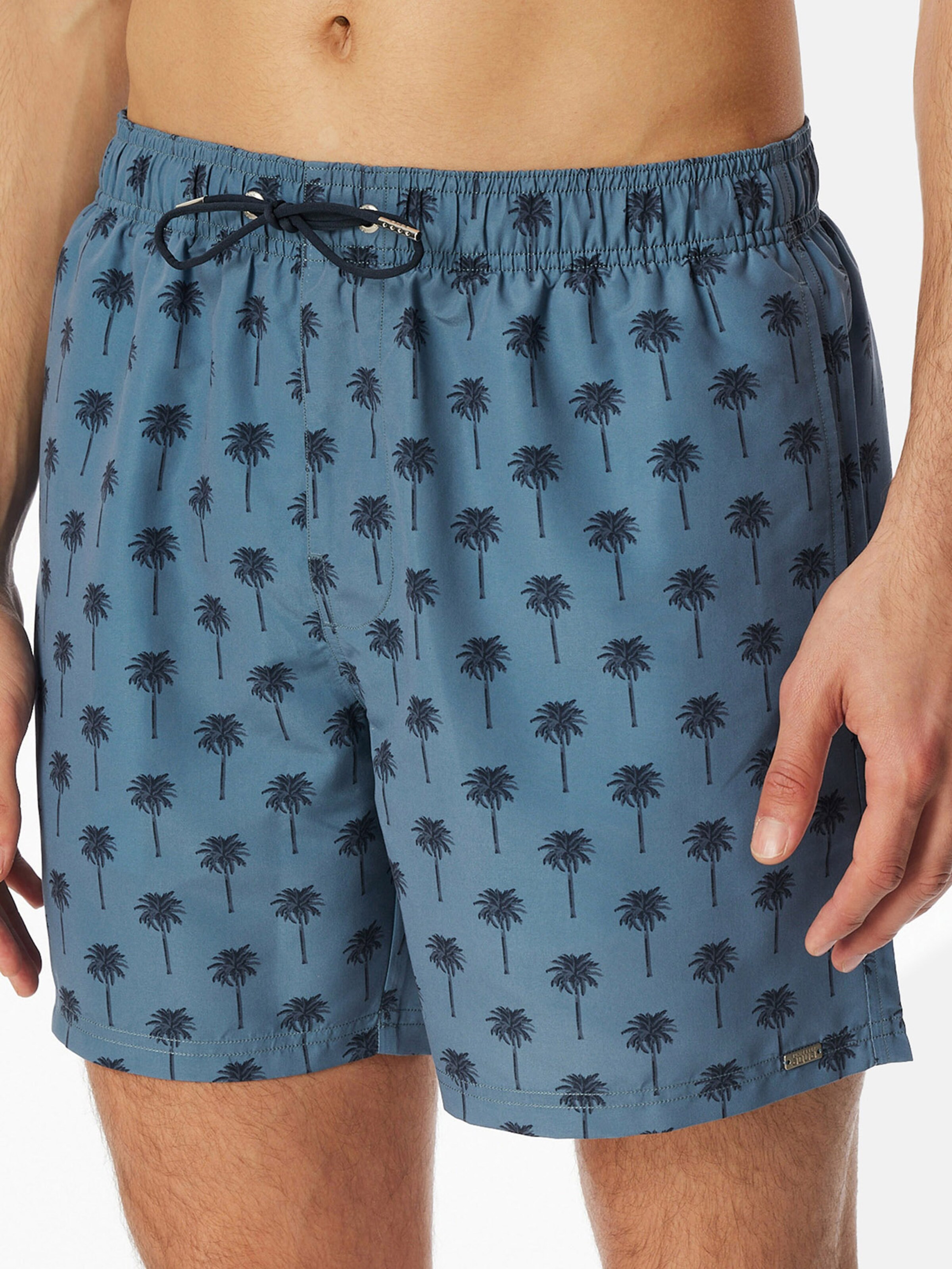 SCHIESSER Zwemshorts ' Ocean Swim ' in Blauw: voorkant
