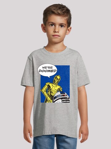 T-Shirt 'C3-PO We're Doomed' F4NT4STIC en gris : devant