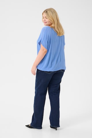 KAFFE CURVE Blouse 'KC Ami' in Blue