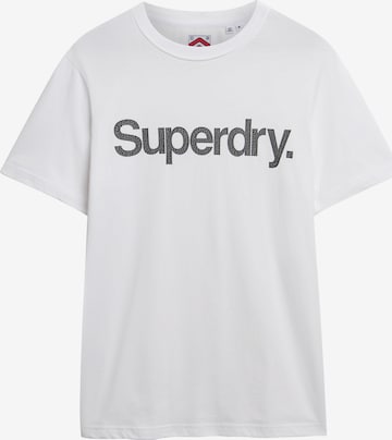 T-Shirt 'Core' Superdry en blanc : devant