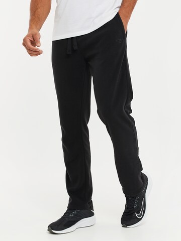 Threadbare Regular Pants 'Darius' in Black: front