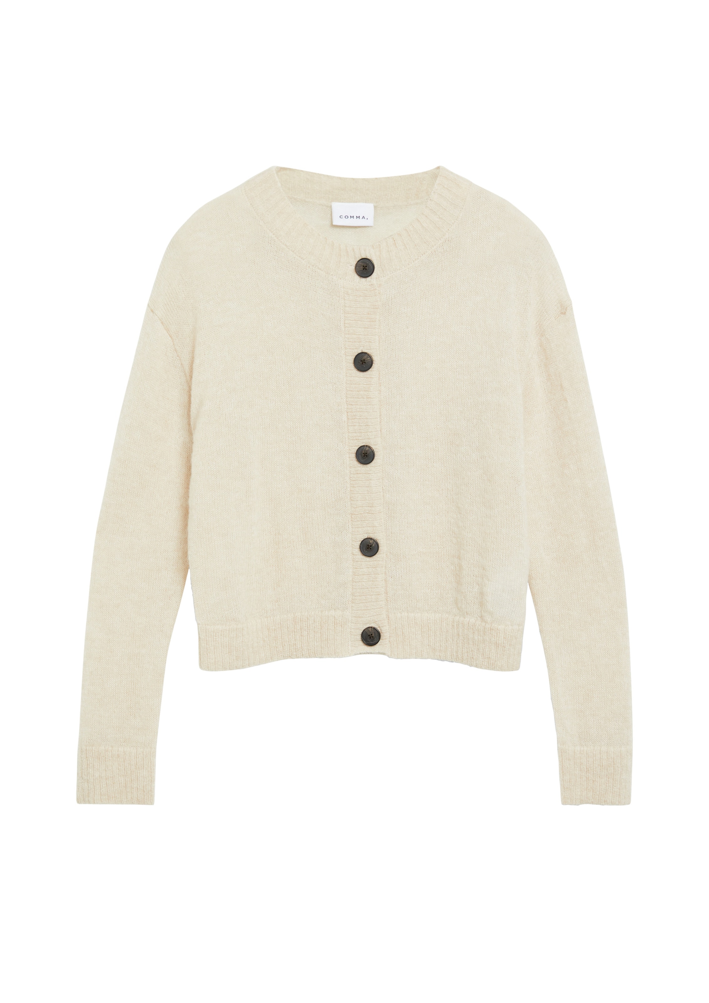 COMMA Cardigan en XS en crème, Vue avec produit