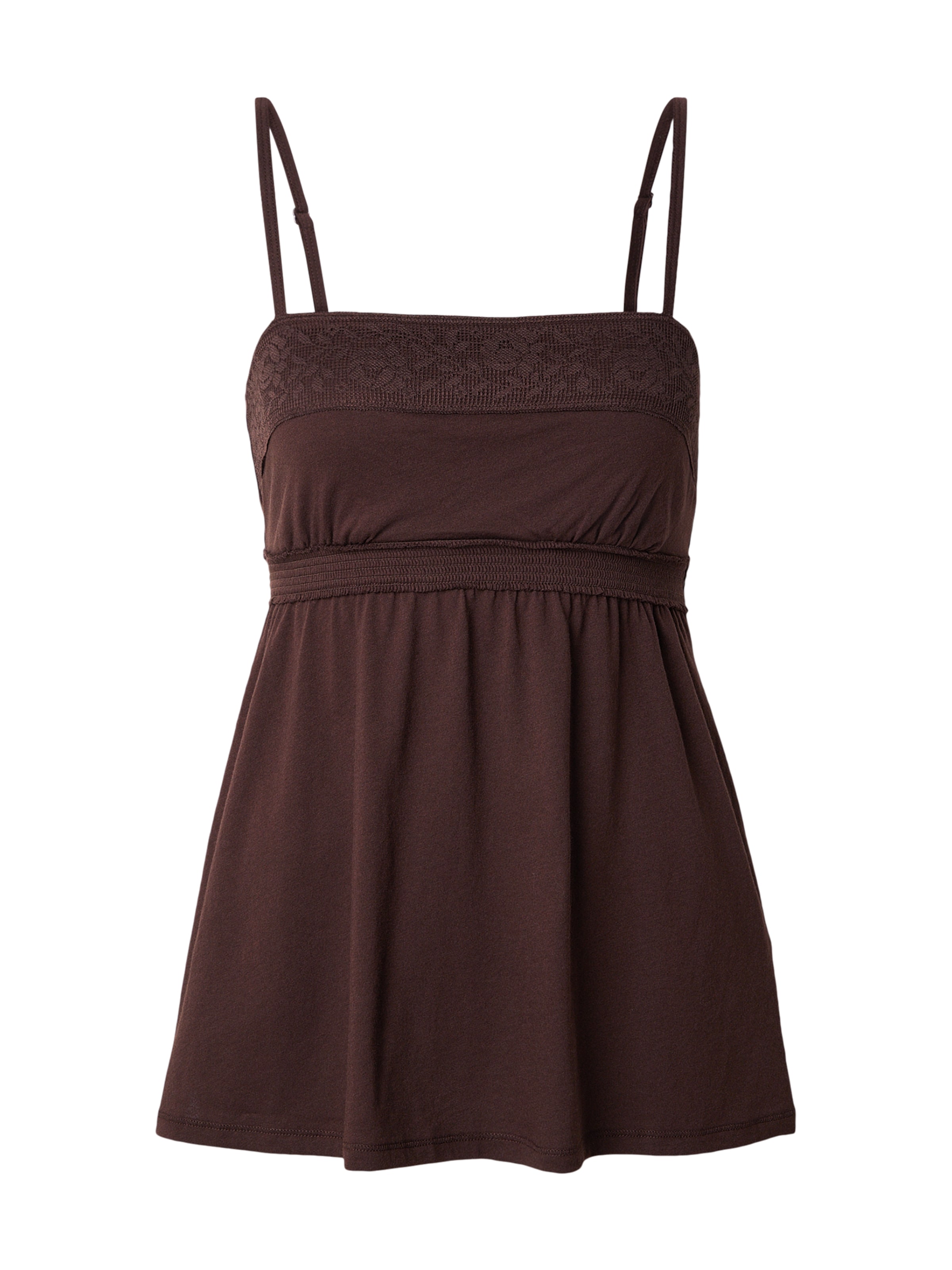 HOLLISTER Τοπ σε καφέ: μπροστά