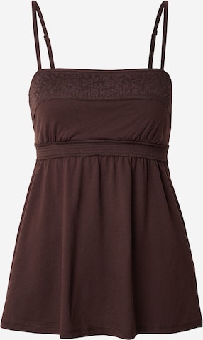 HOLLISTER Top in Braun: Vorderseite