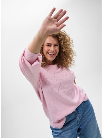 Pullover 'Casunny' di Zizzi in rosa