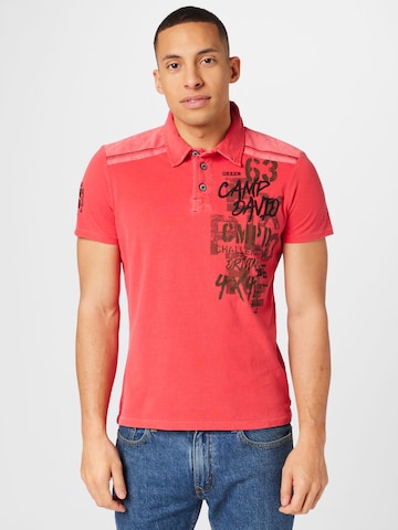 CAMP DAVID Shirt in Red: front