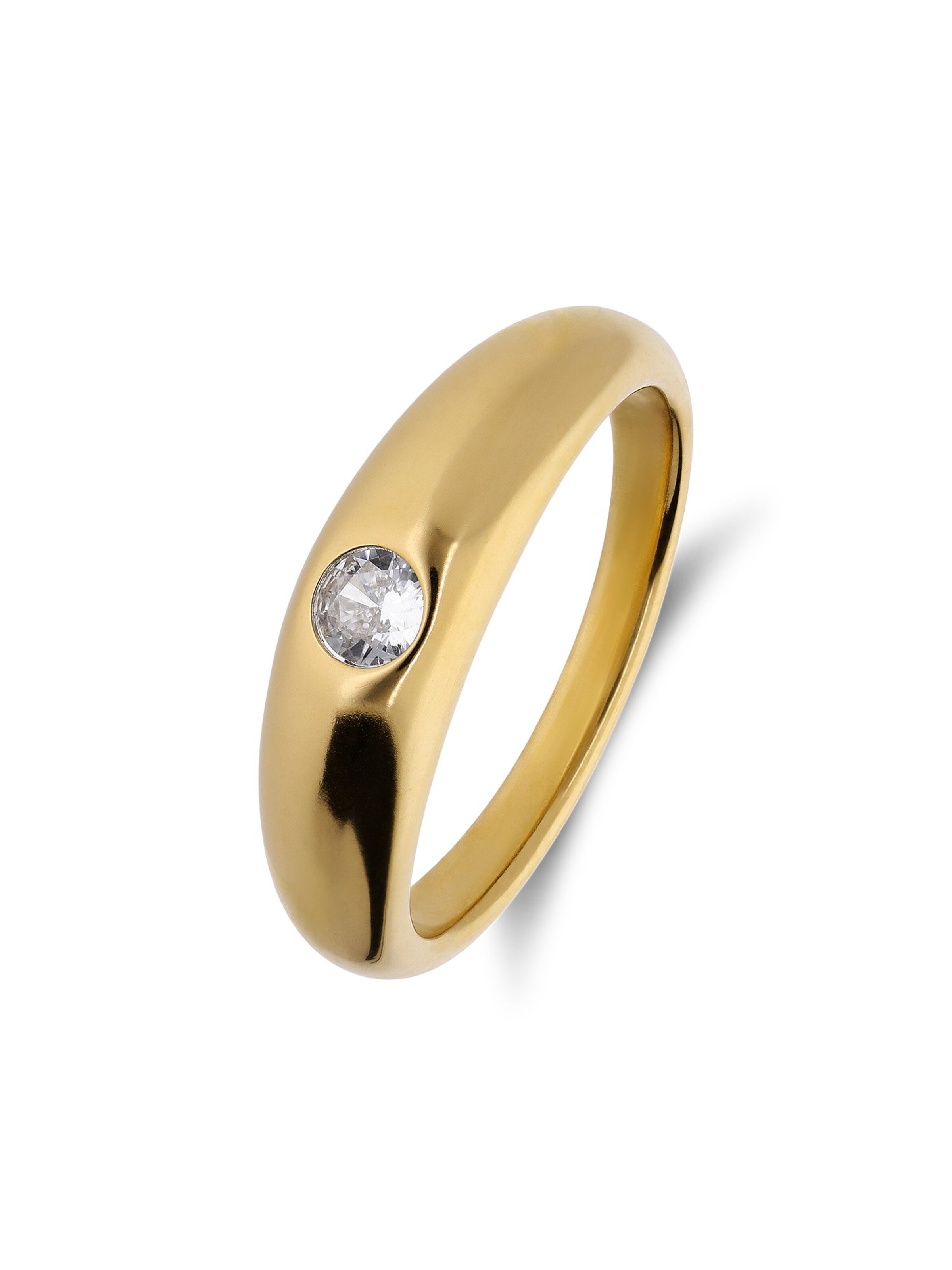 Lucardi Ring in Gold: front