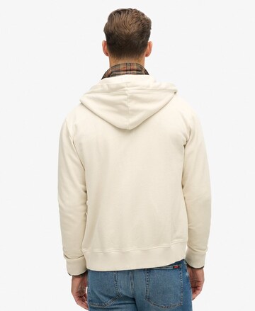 Superdry - Sudadera con cremallera 'Essential' en beige
