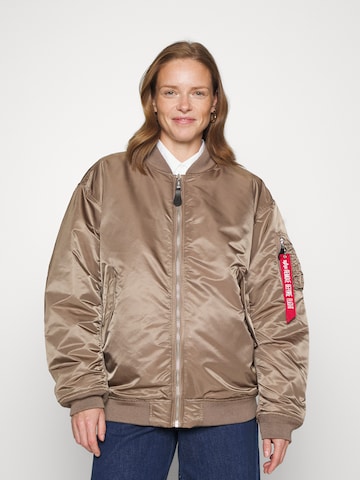 ALPHA INDUSTRIES Преходно яке 'Ma-1' в кафяво: отпред