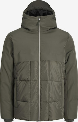 JACK & JONES Winter Jacket in Green: front