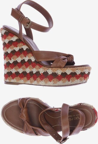 Sergio Rossi Sandals & High-Heeled Sandals in 36 in Brown: front