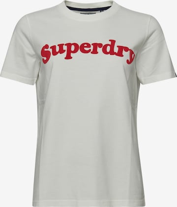 Superdry Tričko – bílá: přední strana