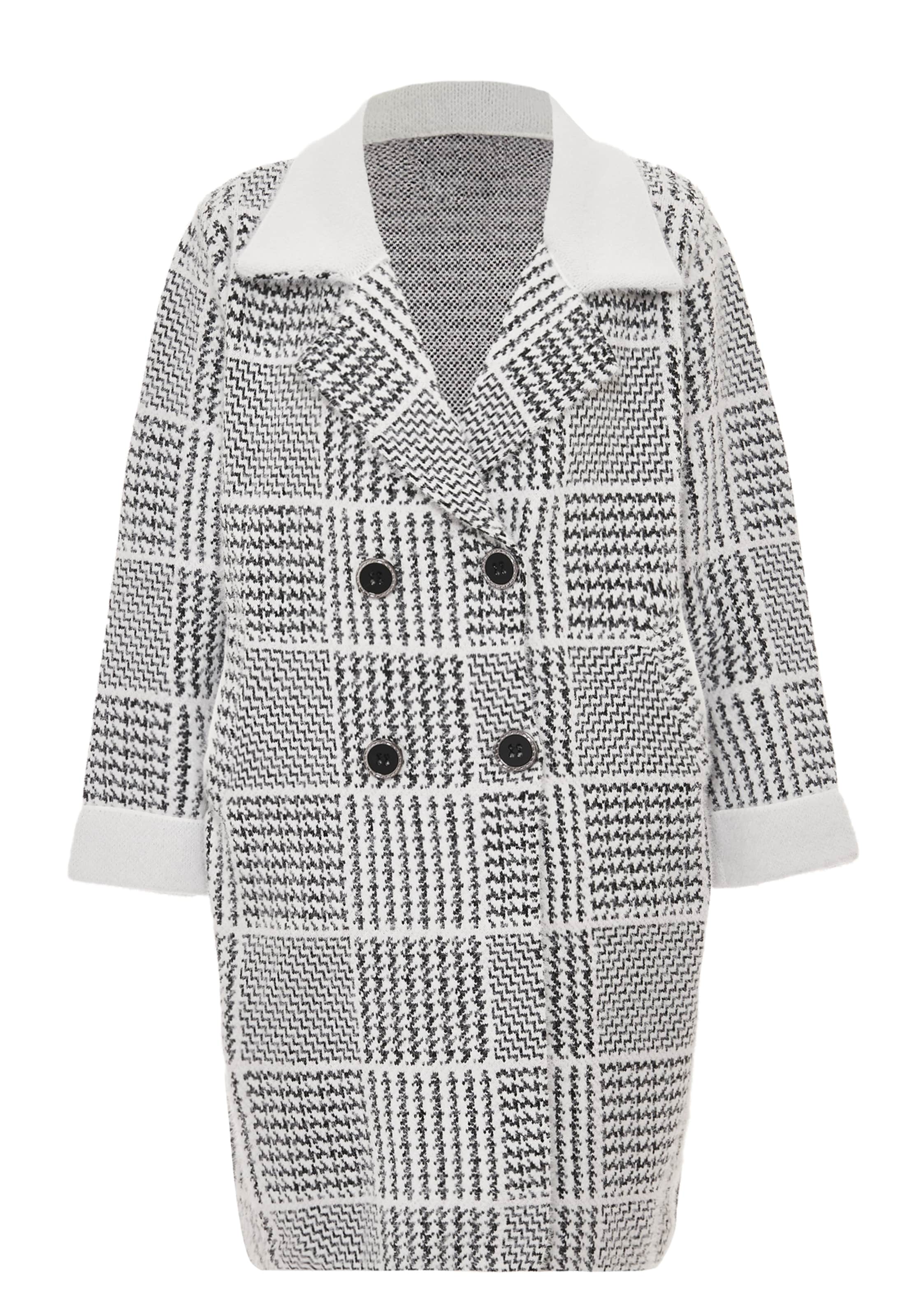 ALARY Gebreid vest in Wit: voorkant