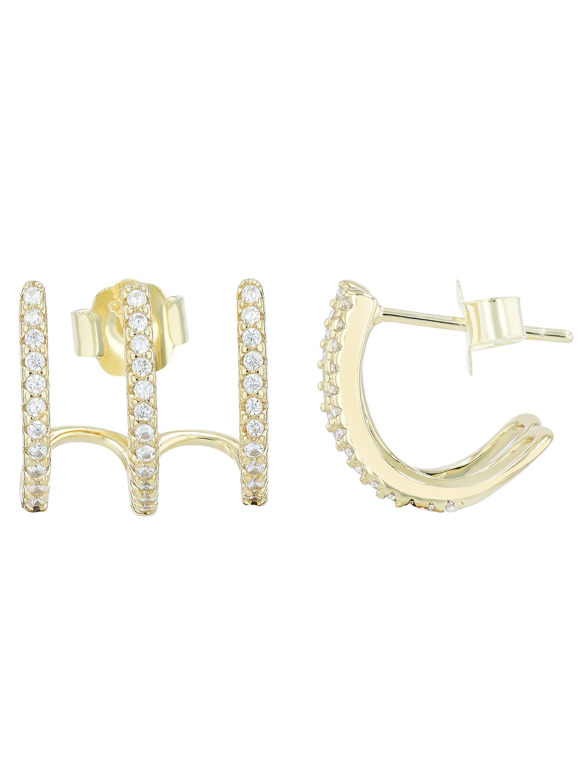Akzent Earrings 'langlebig' in Gold: front