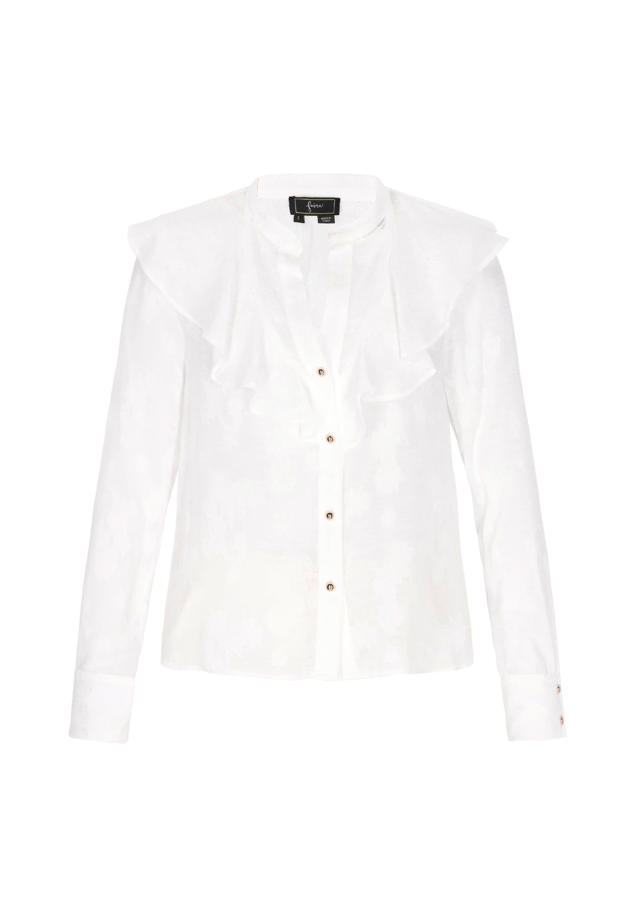 faina - Blusa en blanco: frente