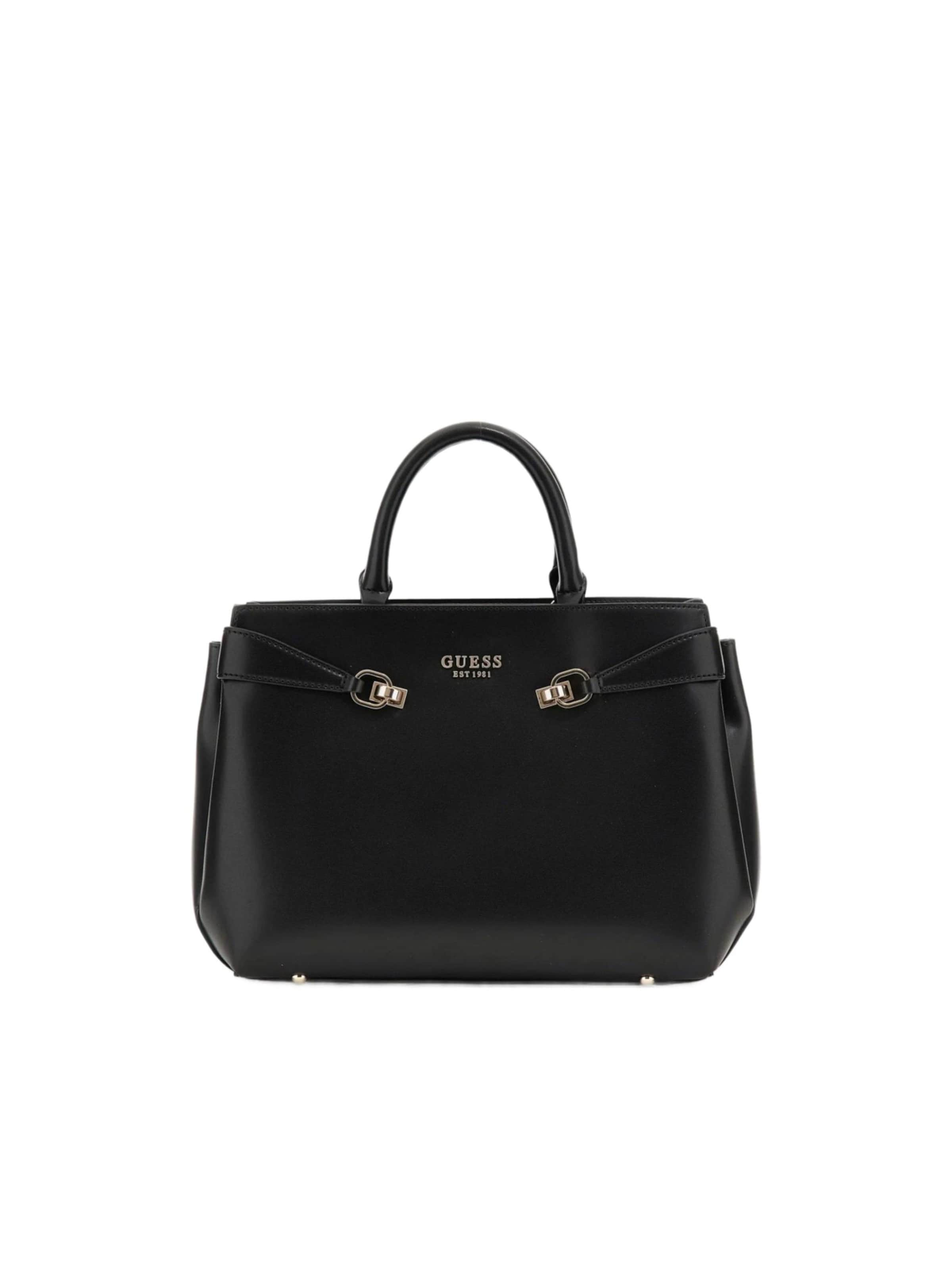GUESS - Bolso de hombro 'Guess Sac Bandoulière Lorelei Girlfriend S Black' en negro: frente