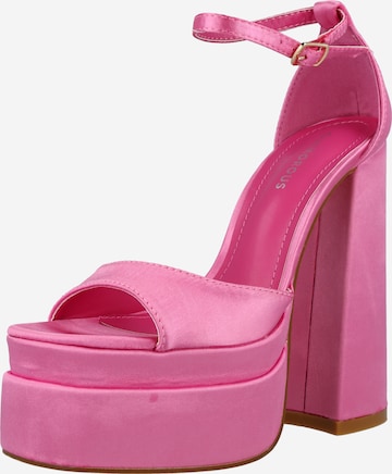 GLAMOROUS - Sapatos abertos atrás em rosa: frente