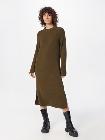 Marc O'Polo DENIM Knitted dress in Green: front