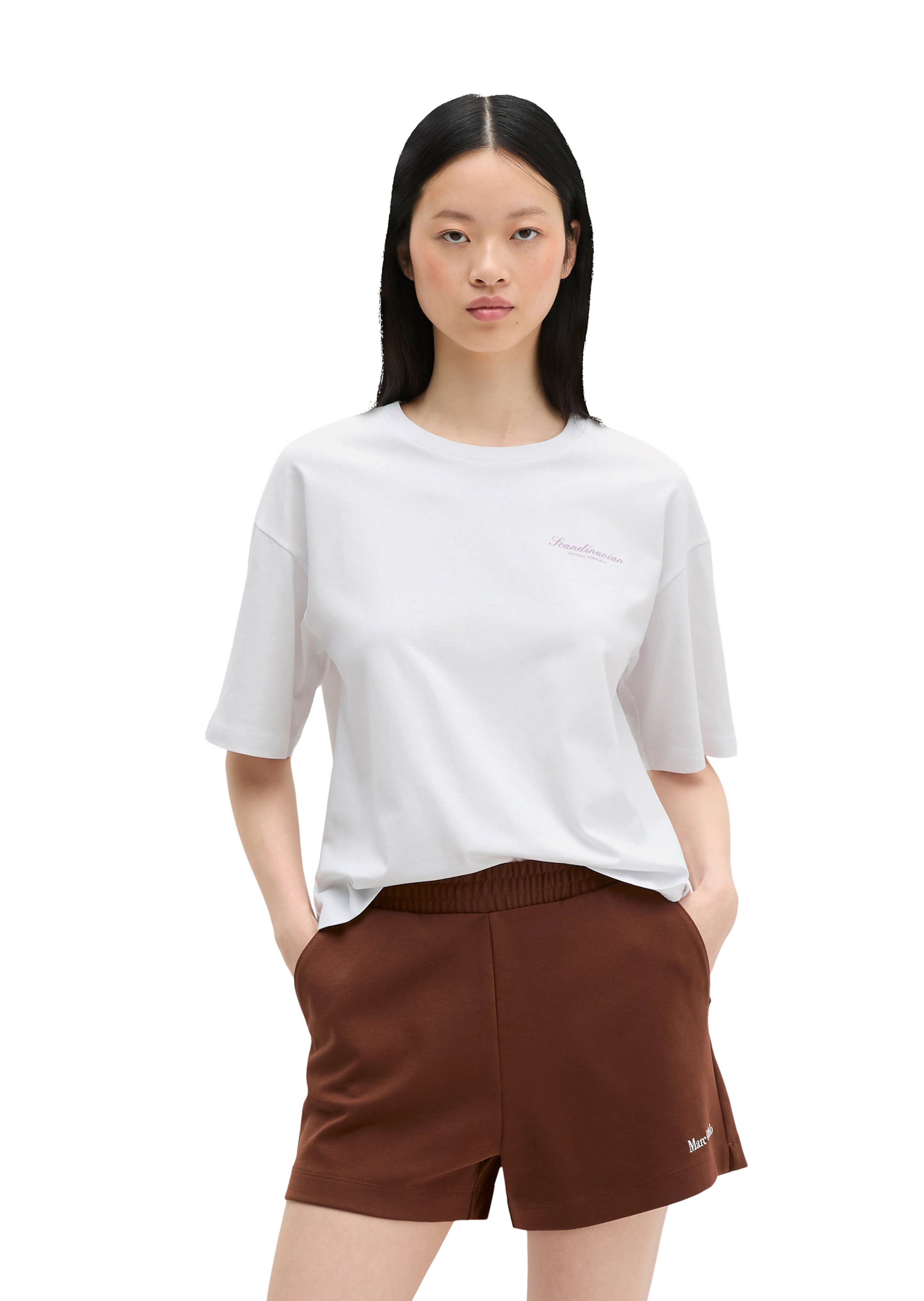 Marc O'Polo Shirt in Wit: voorkant