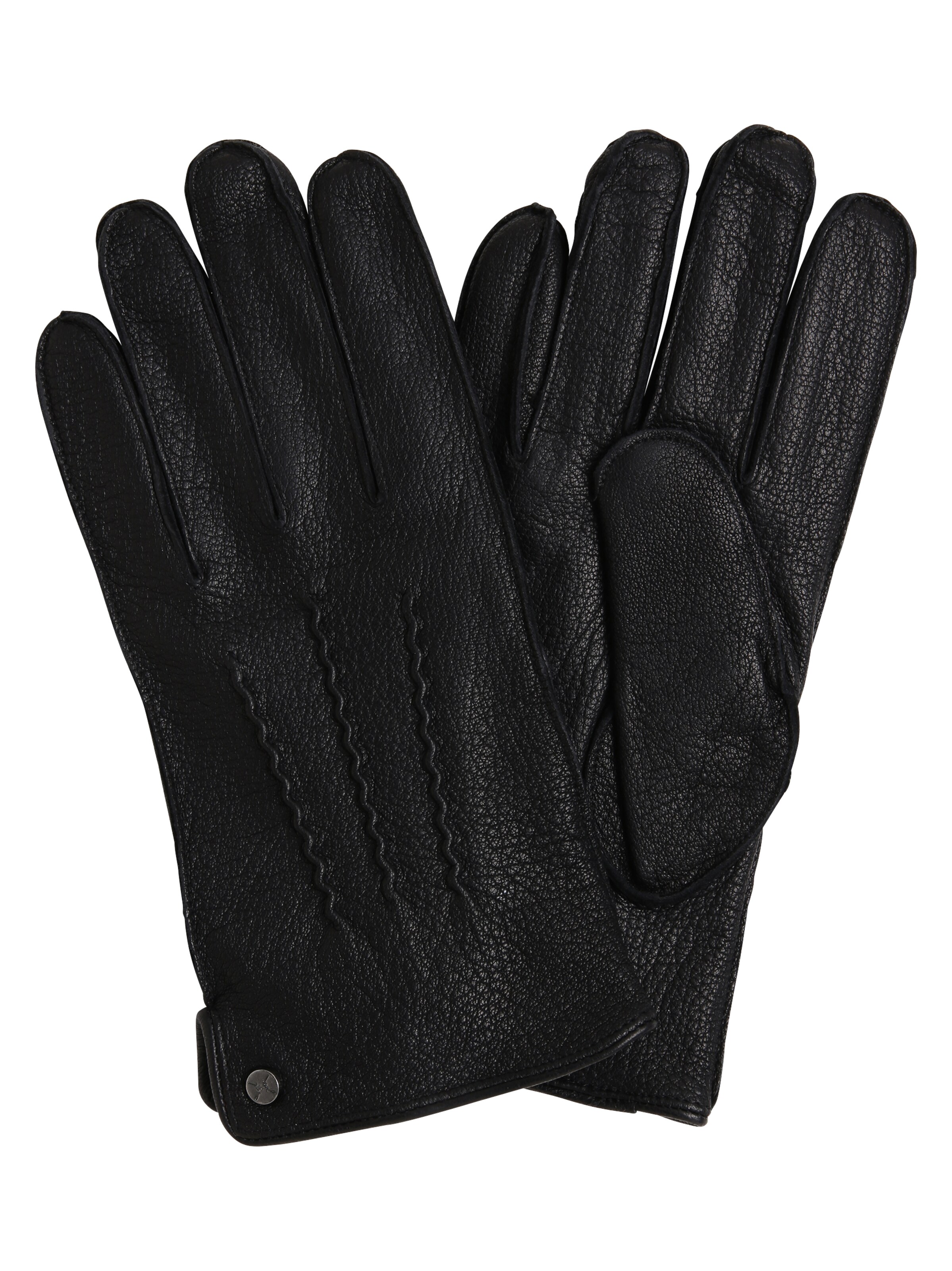 Pearlwood Full Finger Gloves in Black: front